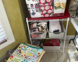 New dish towels, new placemats and new linen napkins.