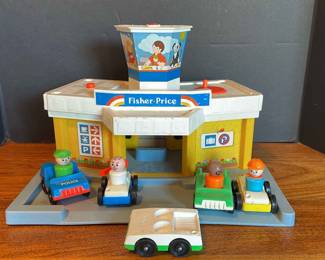 Vintage Fisher Price Toys Airport Little People 