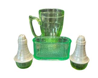 Vintage Vaseline glass 