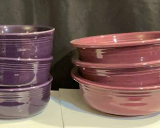 Fiesta fiestaware purple bowls
