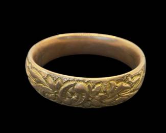 Gold cuff bracelet