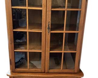 Cute Smaller Antique Furniture Display Cabinet Hutch 