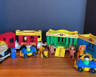 Fisher price circus train vintage toy