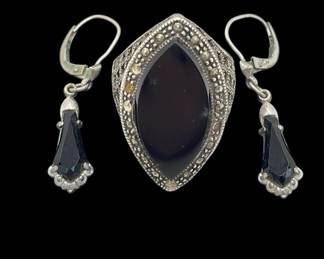 Sterling silver onyx 