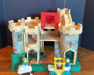 Fisher price vintage castle toy 