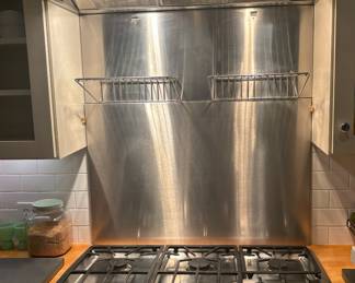 36 “ Thermador Gas Cooktop and Hood
