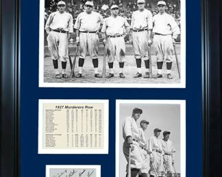 1927 Murderers Row World Series Champions Facsimile Laser Engraved Signature Auto Baseball