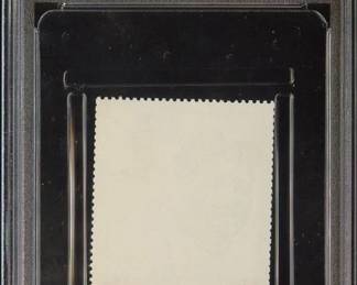 BABE RUTH 1969 AJMAN STAMPS BASEBALL PLAYERS 15DH PSA 6 YANKEES HOF bac