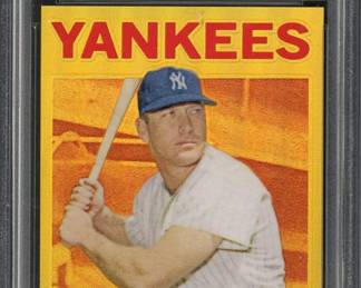Mickey Mantle MLB 2012 Topps 1964 Reprint Gold Refractor Baseball Card 50 Graded PSA 10 GEM MINT