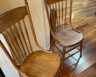 Oak chairs