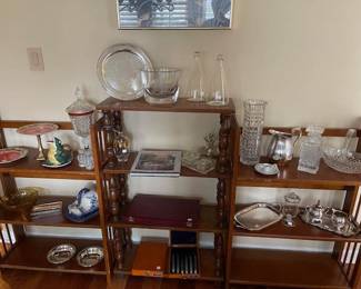 Some of the crystal, silver and glass
