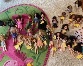 Bratz dolls and accessories
