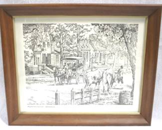 8494 - "Along the Duke of Gloucester" Print - 13" x 16" Williamsburg, VA
