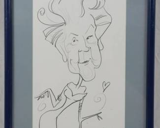 1369 - Kyle Edgell Caricature Sketch 19x13
