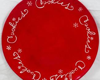 164 - Hallmark Christmas Cookies Plate 14.5"
