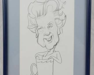 1370 - Kyle Edgell Caricature Sketch 19x13
