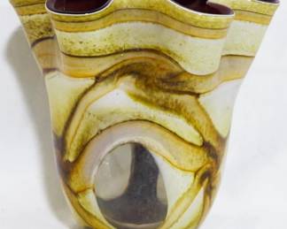 12 - Art Glass Vase 7"
