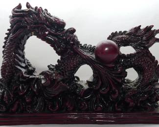 1605 - Carved Dragon (Chipped) 6"
