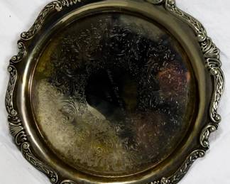 31x - Silver Plate Platter 12.5"
