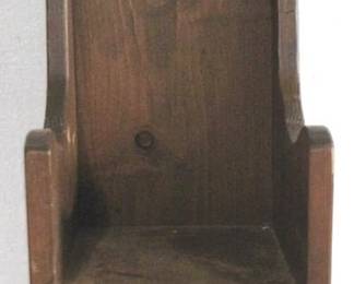 8173 - Doll Size Wood Chair - 9" x 9" x 20"

