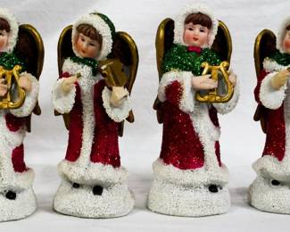 48 - 4 Angel Christmas Figures 6"
