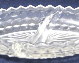 8544 - Fostoria American Divided Dish - 12" x 5.5"
