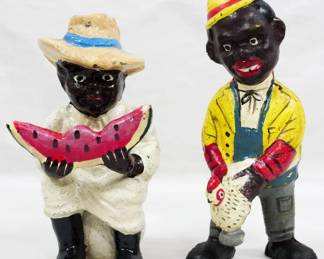 232 - 2 Cast Iron Figures 5.5"
