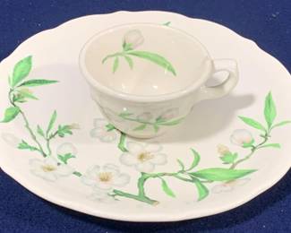 8656 - Syracuse China Plate & Cup Set
