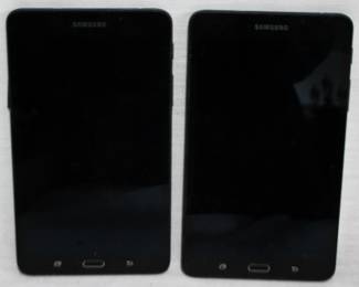 6133 - 2 Samsung Model SM-T280 Tablets AS IS You are buying a used as-is electric/electronic item. We do not guarantee all components are present and if it is not expressly stated, it is untested.
