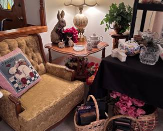 Vintage Chair - Side Tables - Baskets