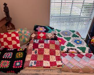 We have MANY Vintage QUILTS