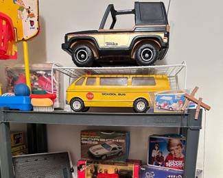 Vintage Tonka Bus and Bronco - Lite-Brite