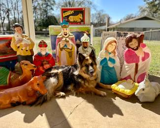 Our CEO of PR jumped in the photo to show you the size of the pieces!! 