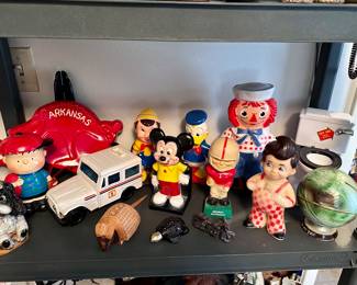 Vintage Bank Collection - Mickey Mouse - Big Boy - Donald Duck - Pinocchio