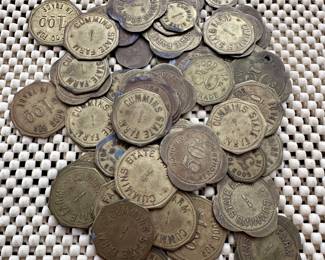Vintage Arkansas Prison Commissary Tokens