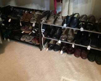 Over 60 pair of Ladies shoes
