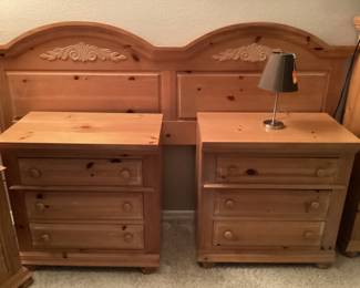 Broyhill king size headboard and two nightstands sold separately