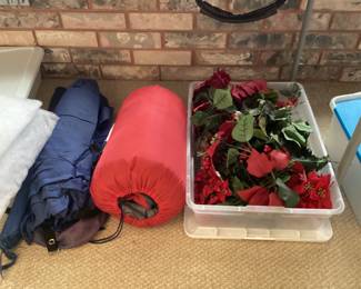 Sleeping bag and tent 