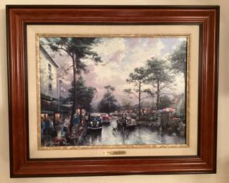 Thomas Kincaid framed print caramel ocean Ave