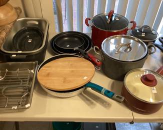 Variety of pots and pans