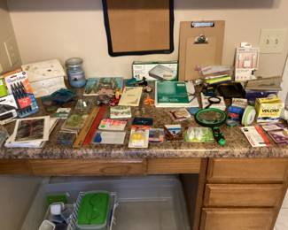 Many office supplies 