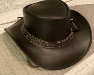 New leather infinity cowboy hat