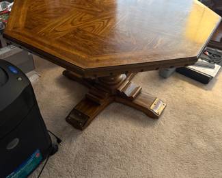 Wooden Octagon table $75 sold