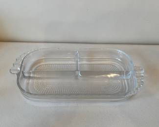 Vintage Glass Relish Tray