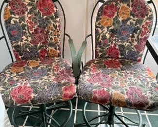 Wrought Iron Stools - Very Sturdy 