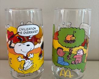 Vintage Snoopy McDonald’s Glasses 