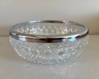 Vintage Crystal Serving Bowl