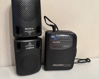 Sony WalkMan w/ Speakers
