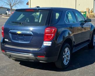 2017 Chevrolet Equinox LS SUV, VIN 2GNFLEEK7H6161027, Mileage Showing On Odometer 39146 Miles