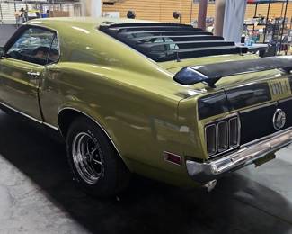 1970 Ford Mustang Mach I Cobra Jet Muscle Car, VIN 0F05R143962, Miles Showing On Odometer 64113